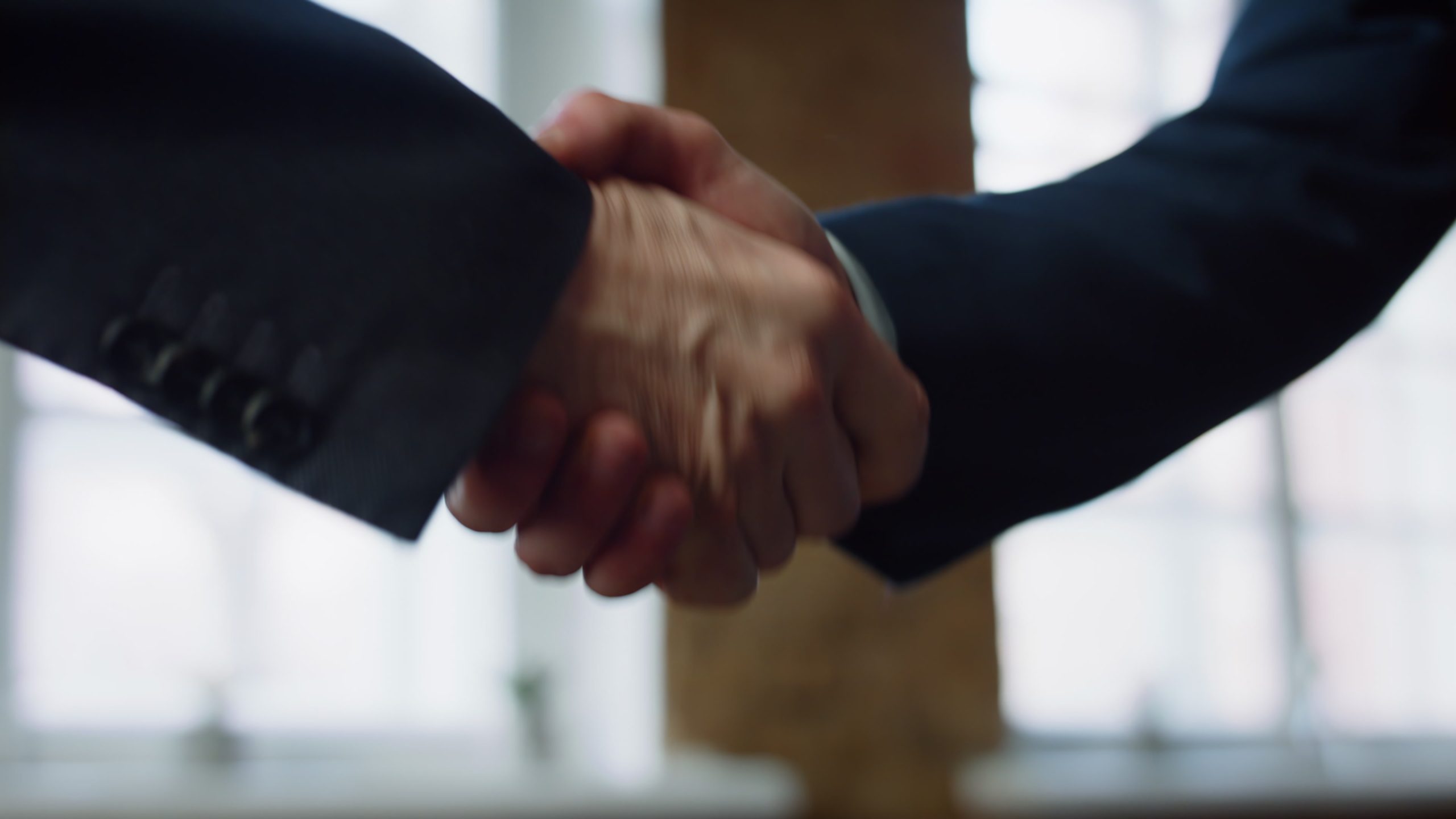Businesspeople shaking hands