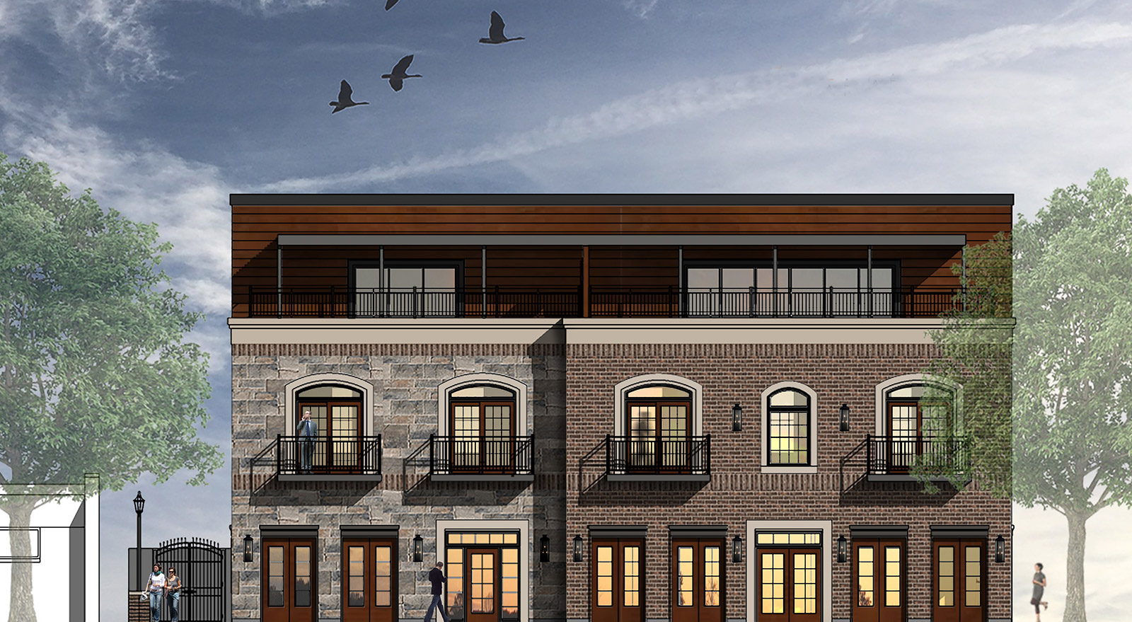 Rendering of Des Plaines Hotel remodel